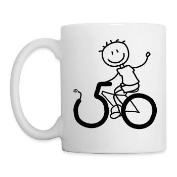 E-biker celebrates the 50s! - Mug - white - Left