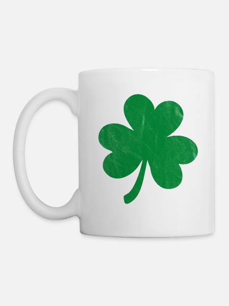 Shamrock - Saint-Patrick - Mug blanc - blanc