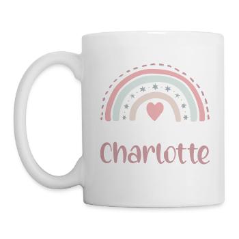 Charlotte Name Rainbow - Mug - white - Left