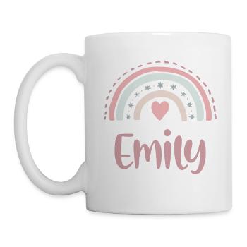 Emily Name Rainbow - Mug - white - Left