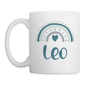 Leo Name Rainbow - Mug - white - Left