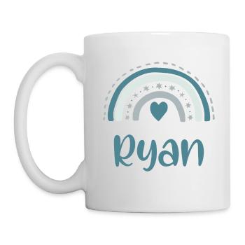 Ryan Name Rainbow - Tasse - Weiß - Links