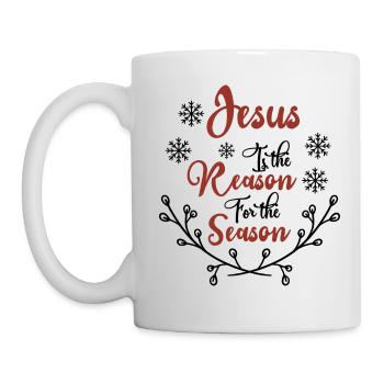 Jesus is the reason for the season - Mug - white - Left