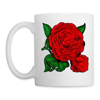 ROSE - Mug blanc - blanc - Gauche