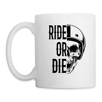 Ride or The Skulls Motorcyclists - Mug - white - Left