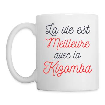 La vie est Meilleure avec la Kizomba - Mug blanc - blanc - Gauche