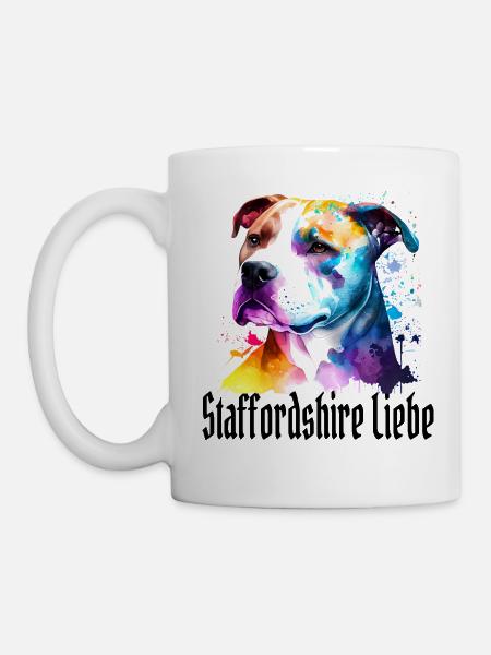 American Staffordshire - Tasse - Weiß