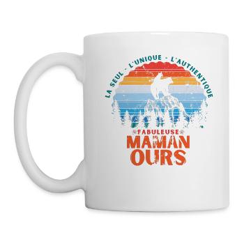 fabuleuse maman ours - Mug blanc - blanc - Gauche