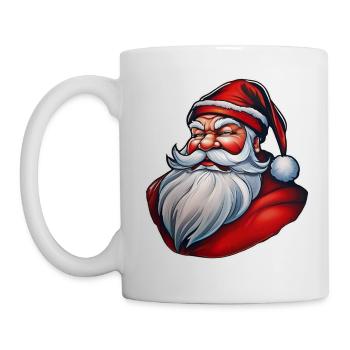 Père Noël sinistre - Mug blanc - blanc - Gauche