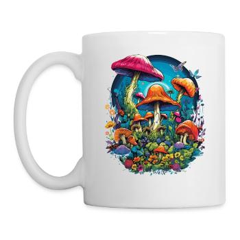 Cottegecore Magic mushrooms Forest Groovy - Mug - white - Left