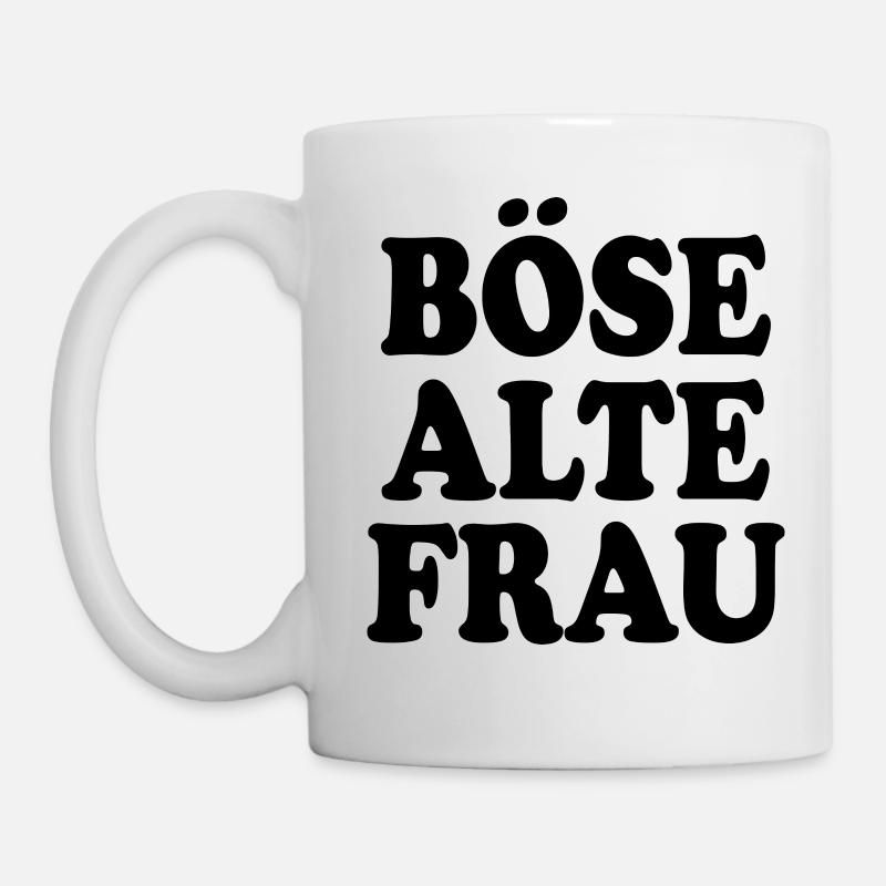 Böse alte frau - Tasse - Weiß