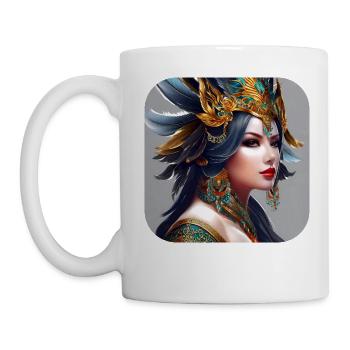 Gorgeous Fantasy Woman - Mug - white - Left