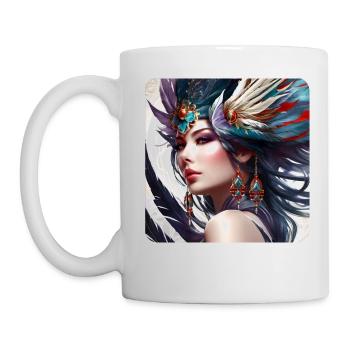 Gorgeous Fantasy Woman - Mug - white - Left