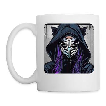 Fille Cybergoth Cool - Mug blanc - blanc - Gauche