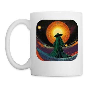 Mystical God in Space - Mug - white - Left