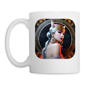 Cool Cosplay Anime Girl - Mug - white - Left