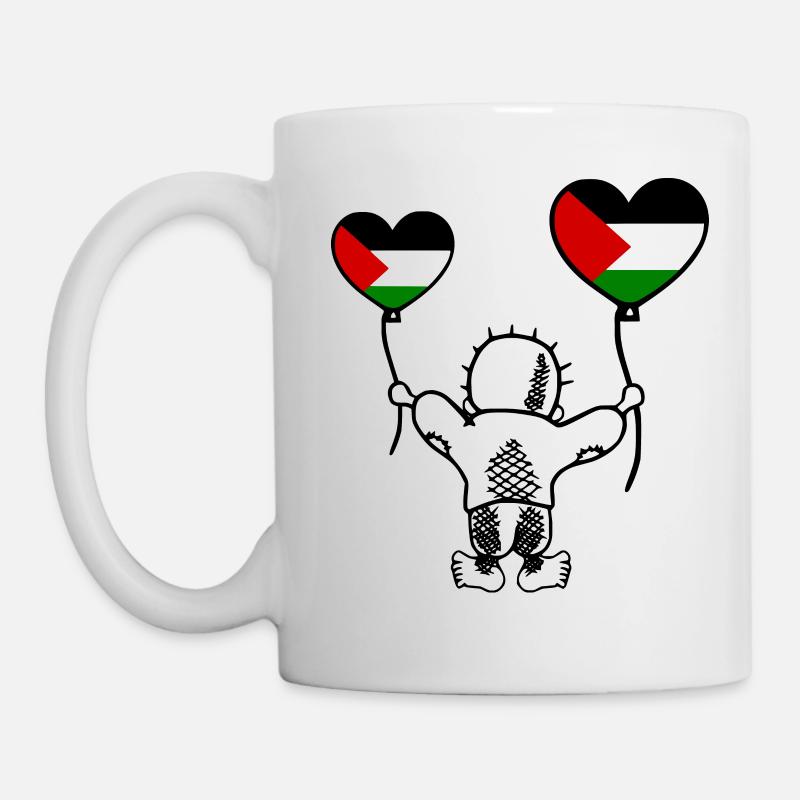Free palestine handala - Mug blanc - blanc