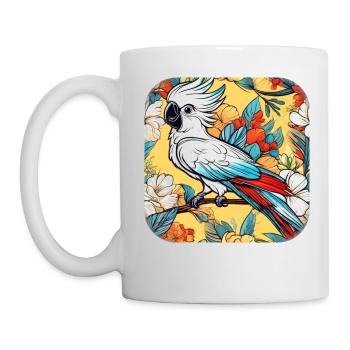 Cute Cockatoo Parrot - Mug - white - Left