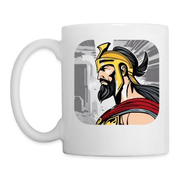 Sparta Krieger - Tasse - Weiß - Links