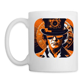 Cooles Steampunk Design - Tasse - Weiß - Links