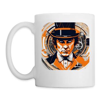 Cooles Steampunk Design - Tasse - Weiß - Links