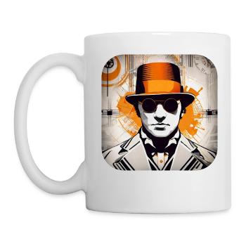 Cooles Steampunk Design - Tasse - Weiß - Links