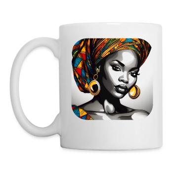 Anmutige Schönheit - Tasse - Weiß - Links
