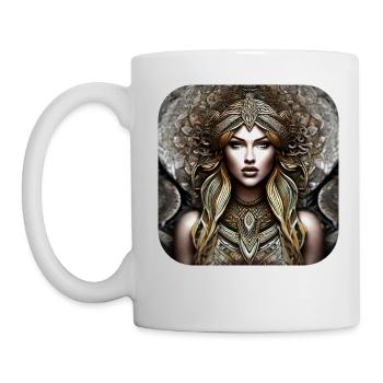 Mystical Fantasy Woman - Mug - white - Left