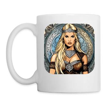 Fière Viking Germanin Shieldmaiden - Mug blanc - blanc - Gauche
