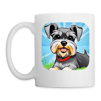 Cute Schnauzer Dog II - Mug - white - Left