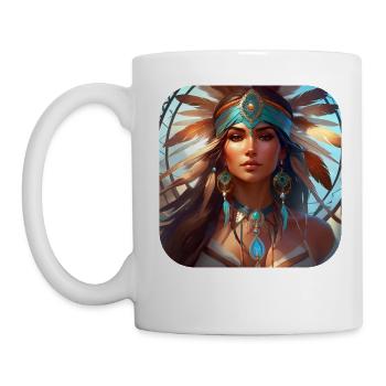 Chaman Fantaisie Mystique - Mug blanc - blanc - Gauche