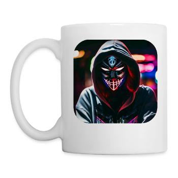 Fille cyberpunk cool III - Mug blanc - blanc - Gauche