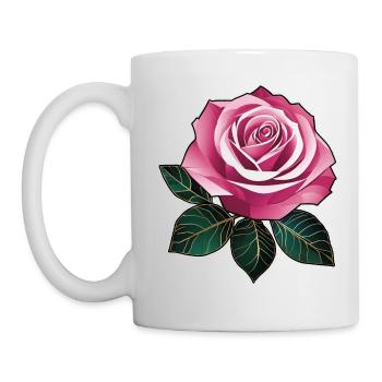 Pink Rose II - Mug blanc - blanc - Gauche