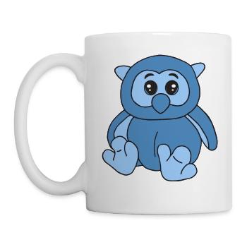 Kleine süße Eule - Tasse - Weiß - Links