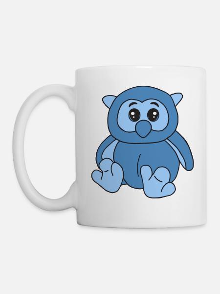 Kleine süße Eule - Tasse - Weiß