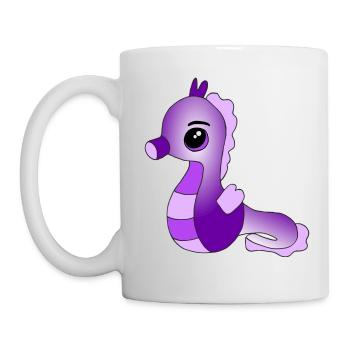 Knuffiges Seepferdchen - Tasse - Weiß - Links