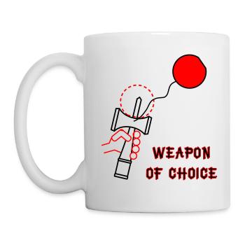 Weapon Of Choice - Mug - white - Left
