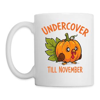 Undercover Truthahn - Tasse - Weiß - Links