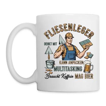 Le carreleur - Mug blanc - blanc - Gauche