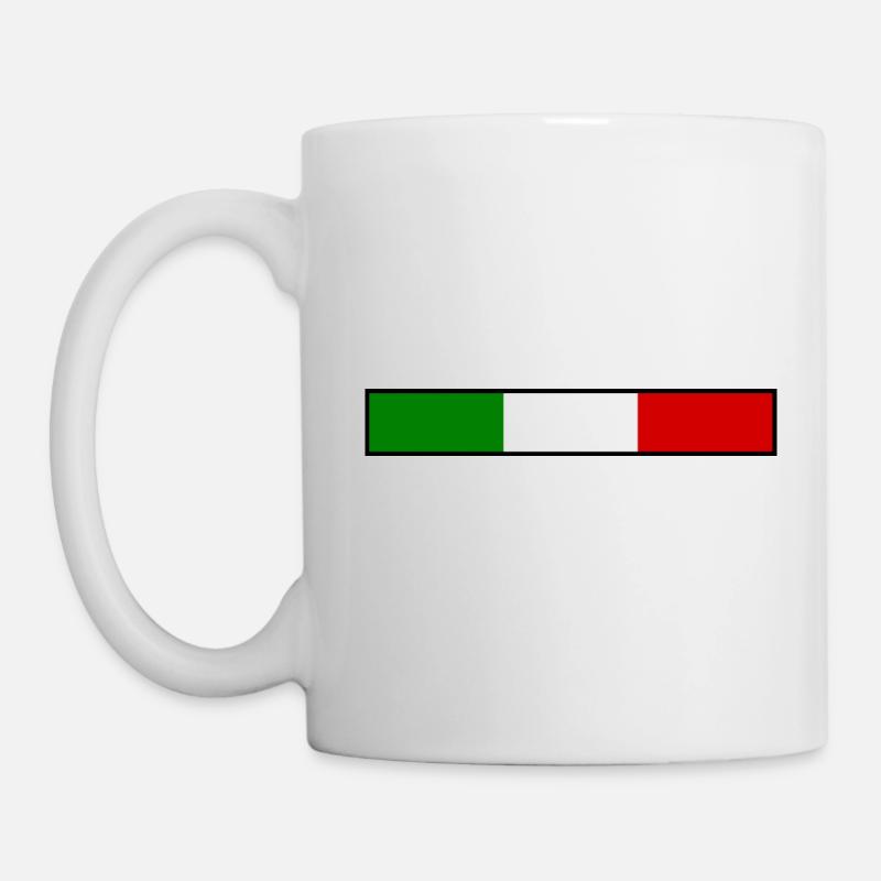 Italie drapeau - Mug blanc - blanc