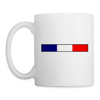 France Drapeau - Mug blanc - blanc - Gauche