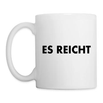 Es reicht - Tasse - Weiß - Links