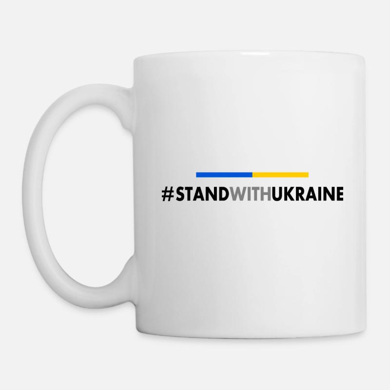 Stand with ukraine - Tasse - Weiß