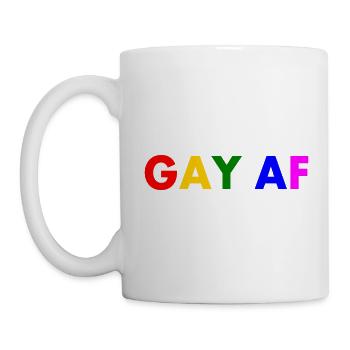 Gay af - Mug - white - Left