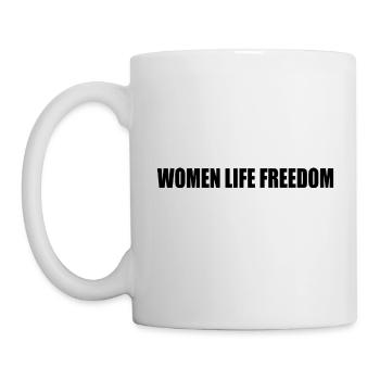 Women life freedom - Tasse - Weiß - Links