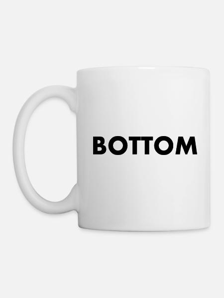 Bottom - Tasse - Weiß