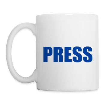 Press - Mug blanc - blanc - Gauche