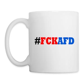 Fck afd - Tasse - Weiß - Links