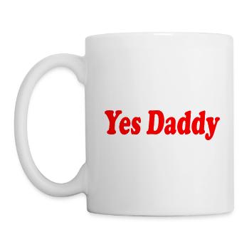 Yes daddy - Tasse - Weiß - Links