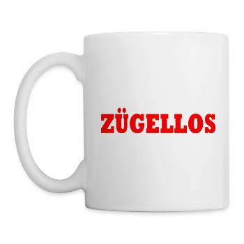 zügellos - Tasse - Weiß - Links